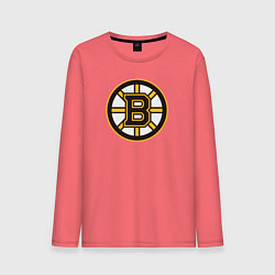 Лонгслив хлопковый мужской Boston Bruins, цвет: коралловый