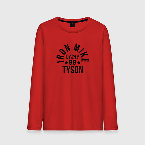 Мужской лонгслив Iron Mike: Camp Tyson / Красный – фото 1