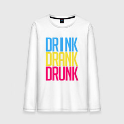 Мужской лонгслив Drink Drank Drunk