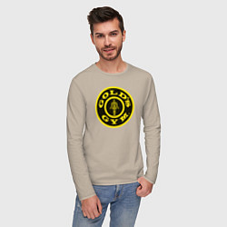 Лонгслив хлопковый мужской Gold's Gym, цвет: миндальный — фото 2