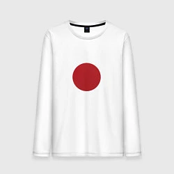Лонгслив хлопковый мужской Япония минимализм, цвет: белый
