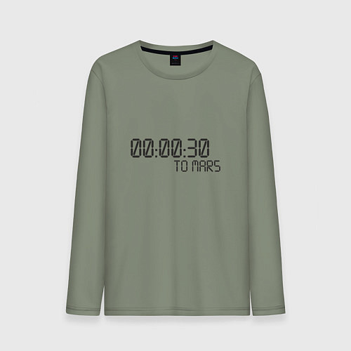 Мужской лонгслив 30 Seconds to Mars / Авокадо – фото 1