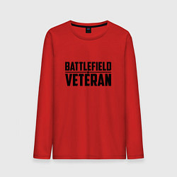 Лонгслив хлопковый мужской Battlefield Veteran цвета красный — фото 1