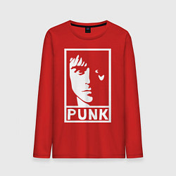 Лонгслив хлопковый мужской Green Day: Punk, цвет: красный