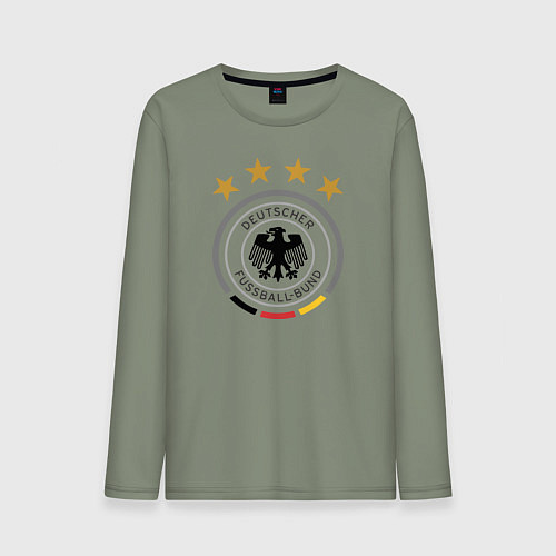 Мужской лонгслив Deutscher Fussball-Bund / Авокадо – фото 1