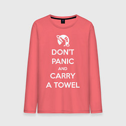 Мужской лонгслив Dont panic & Carry a Towel