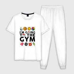 Мужская пижама Pokemon Im going to the gym (black)