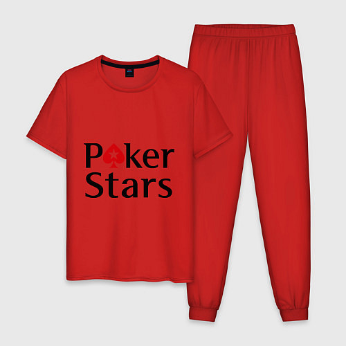Мужская пижама Poker Stars / Красный – фото 1