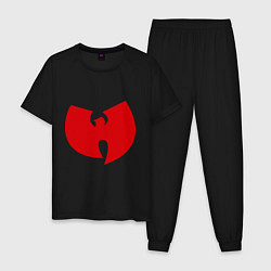 Пижама хлопковая мужская Wu-tang clan, цвет: черный
