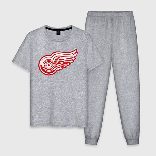 Мужская пижама Detroit Red Wings / Меланж – фото 1