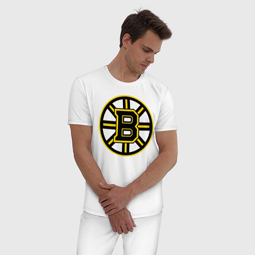 Мужская пижама Boston Bruins / Белый – фото 3