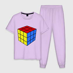 Пижама хлопковая мужская Рубик, цвет: лаванда