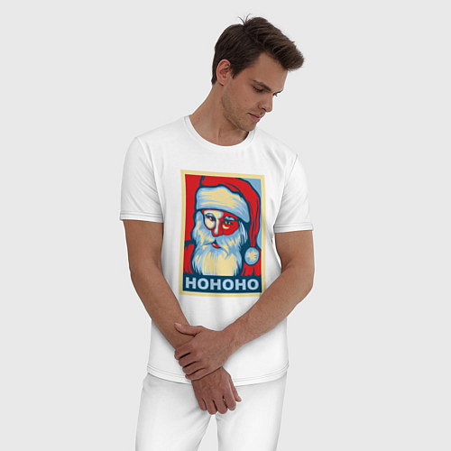 Мужская пижама Santa HOHOHO / Белый – фото 3