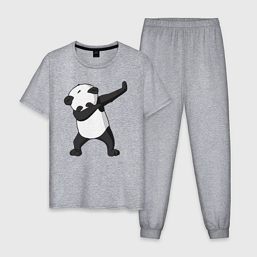 Мужская пижама Panda dab / Меланж – фото 1