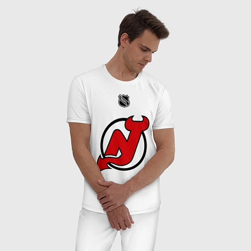 Мужская пижама New Jersey Devils: Kovalchuk 17 / Белый – фото 3