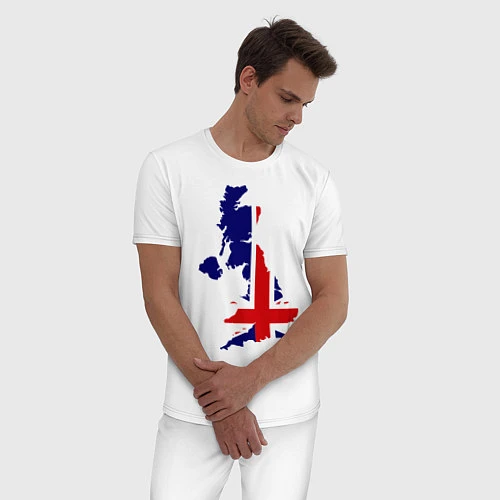 Мужская пижама Великобритания (Great Britain) / Белый – фото 3