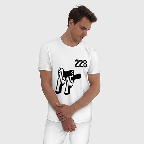 Мужская пижама 228 / Белый – фото 3