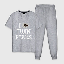 Мужская пижама I love Twin Peaks