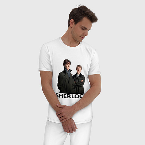 Мужская пижама Sherlock / Белый – фото 3