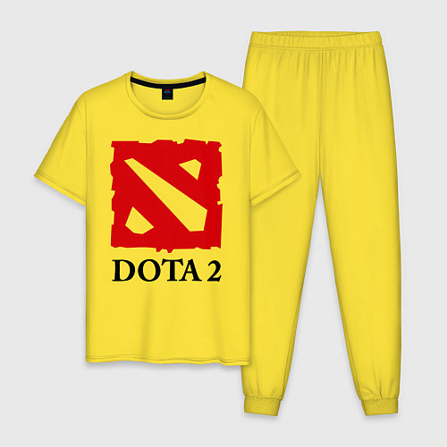 Мужская пижама Dota 2: Logo / Желтый – фото 1