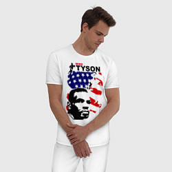Пижама хлопковая мужская Mike Tyson: USA Boxing, цвет: белый — фото 2