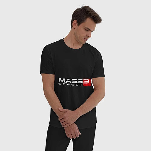 Мужская пижама Mass Effect 3 / Черный – фото 3