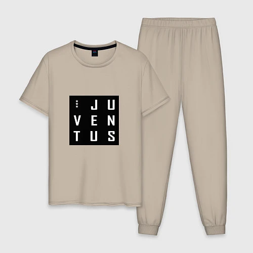 Мужская пижама Juventus FC: Black Collection / Миндальный – фото 1