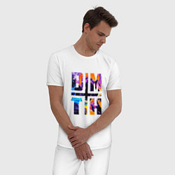 Пижама хлопковая мужская BMTH, цвет: белый — фото 2