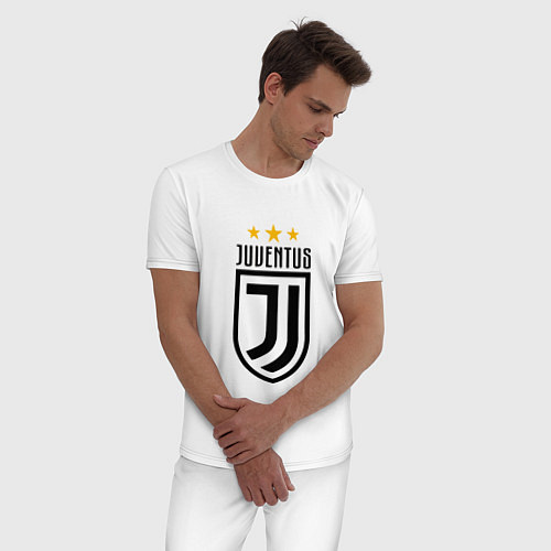 Мужская пижама Juventus FC: 3 stars / Белый – фото 3