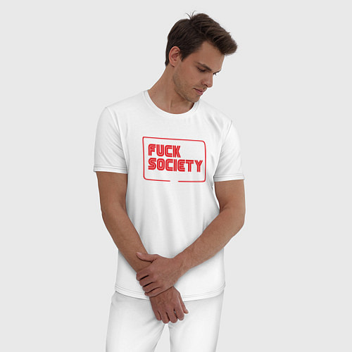 Мужская пижама F Society / Белый – фото 3