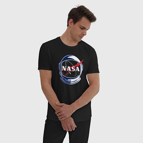 Мужская пижама NASA / Черный – фото 3