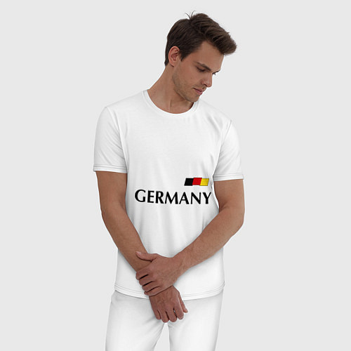 Мужская пижама Сборная Германии: 10 номер / Белый – фото 3