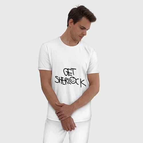 Мужская пижама Get sherlock / Белый – фото 3