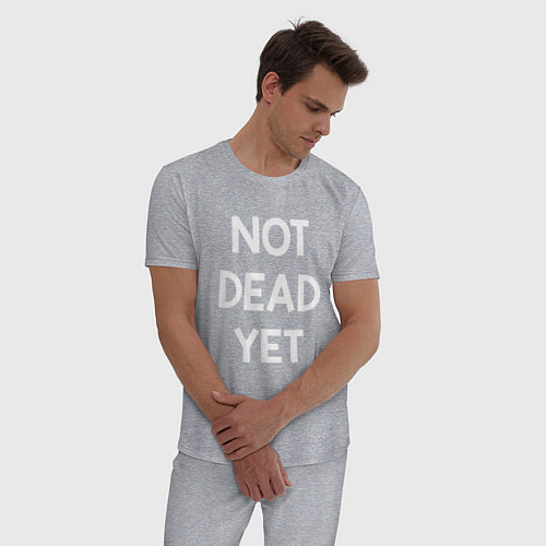 Мужская пижама Not dead yet / Меланж – фото 3