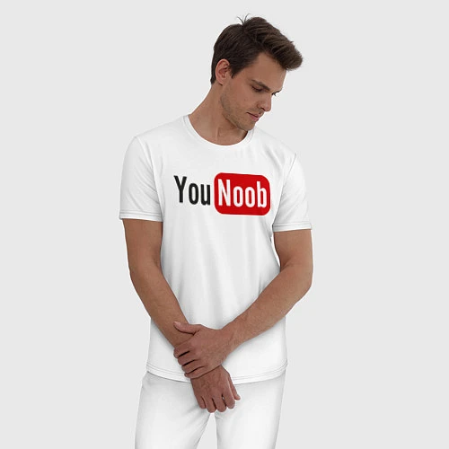 Мужская пижама You Noob / Белый – фото 3
