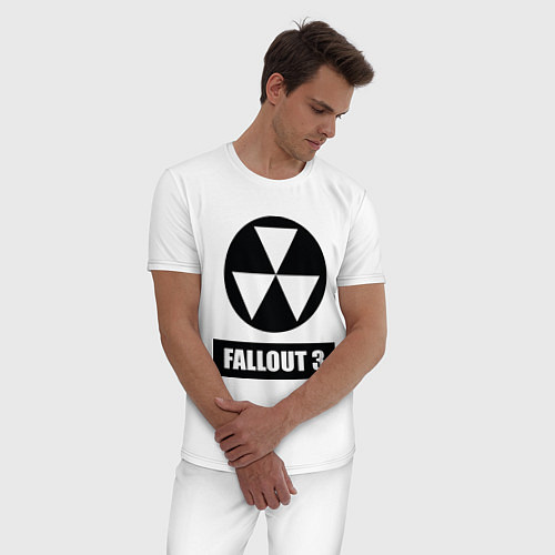 Мужская пижама Fallout 3 / Белый – фото 3