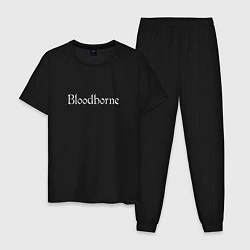 Пижама хлопковая мужская Bloodborne, цвет: черный