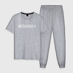 Пижама хлопковая мужская Battlefield V, цвет: меланж