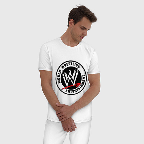 Мужская пижама World wrestling entertainment / Белый – фото 3