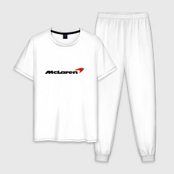 Пижама хлопковая мужская McLaren, цвет: белый