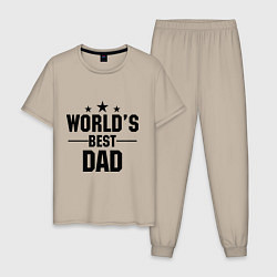 Мужская пижама Worlds best DADDY