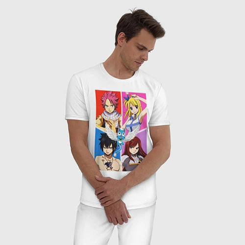 Мужская пижама Fairy Tail Team / Белый – фото 3