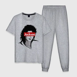 Пижама хлопковая мужская Michael Jackson Supreme, цвет: меланж