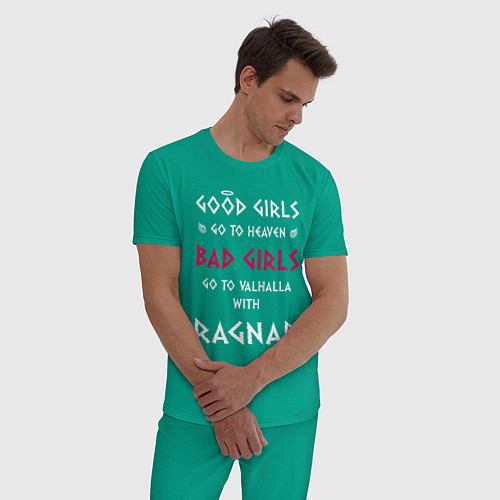 Мужская пижама Go to walhalla / Зеленый – фото 3