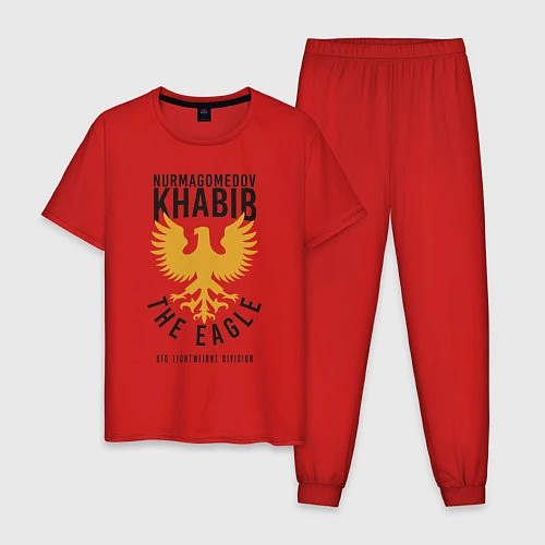 Мужская пижама Khabib: The Eagle / Красный – фото 1