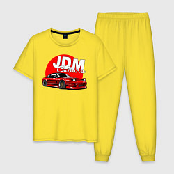 Пижама хлопковая мужская JDM Culture, цвет: желтый