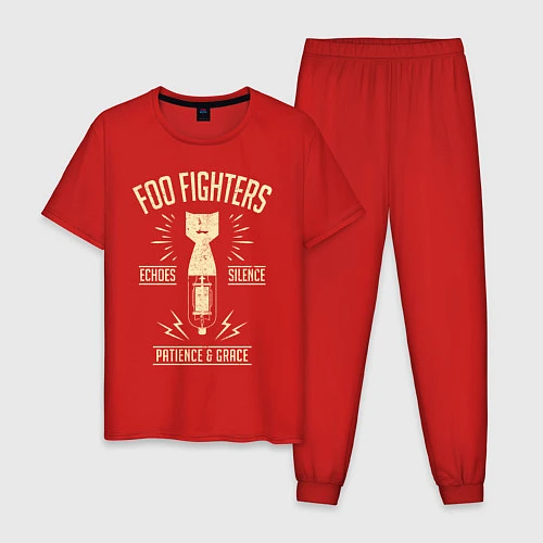 Мужская пижама Foo Fighters: Patience & Grace / Красный – фото 1