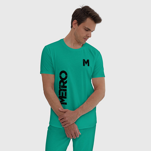 Мужская пижама METRO M / Зеленый – фото 3