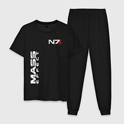 Пижама хлопковая мужская MASS EFFECT N7 цвета черный — фото 1