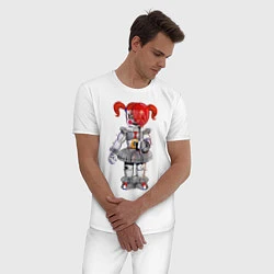 Пижама хлопковая мужская Five Nights At Freddy's, цвет: белый — фото 2